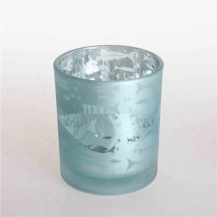Frosted Glass Candle Jar