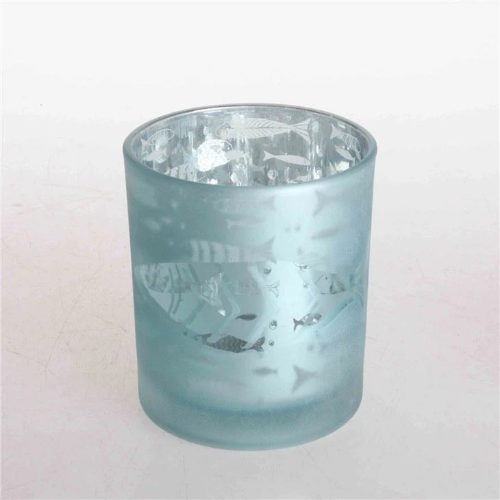Frosted Glass Candle Jar