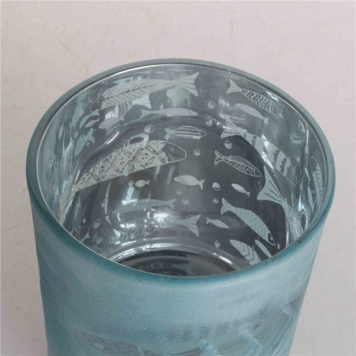 Frosted Glass Candle Jar