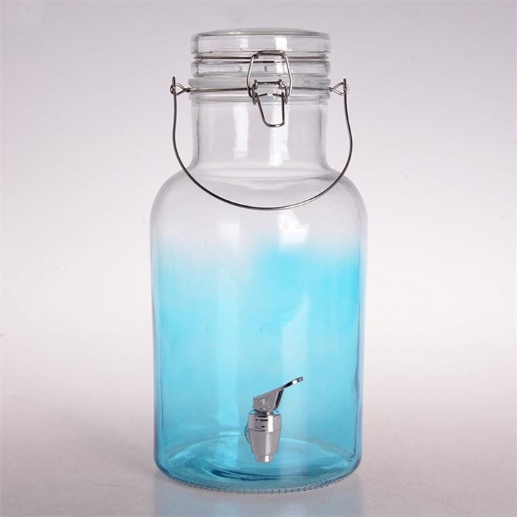 Glass Beverage Dispenser With Glass Tap