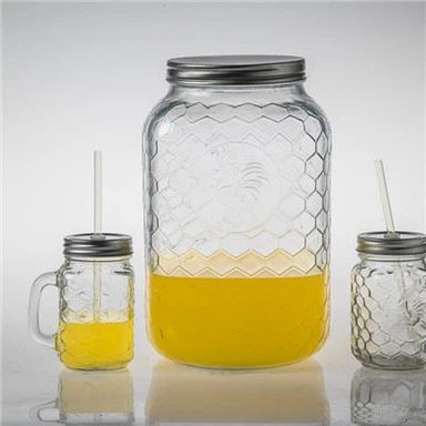 उभरा हुआ टोकरी बुनाई ग्लास पेय पदार्थ डिस्पेंसर