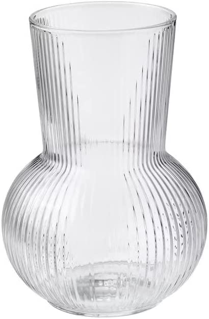 Ribbed Glass Vase